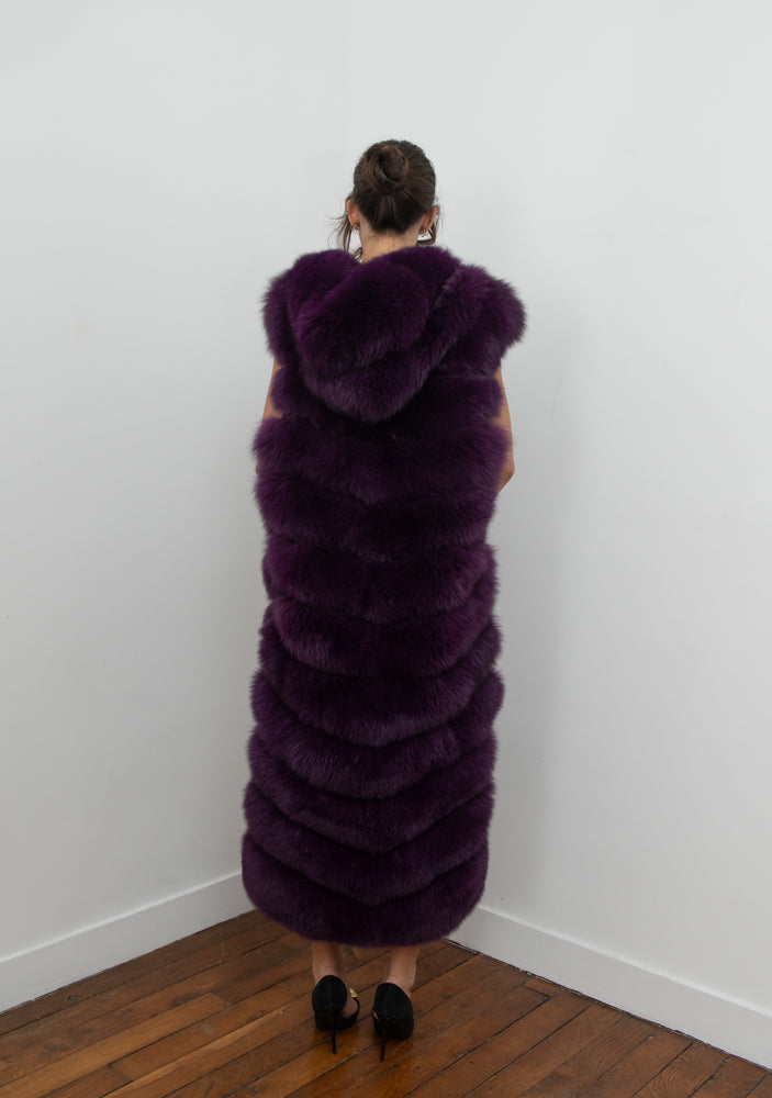 Natural Red Fox Full Length Vest(✔️Free shipping)