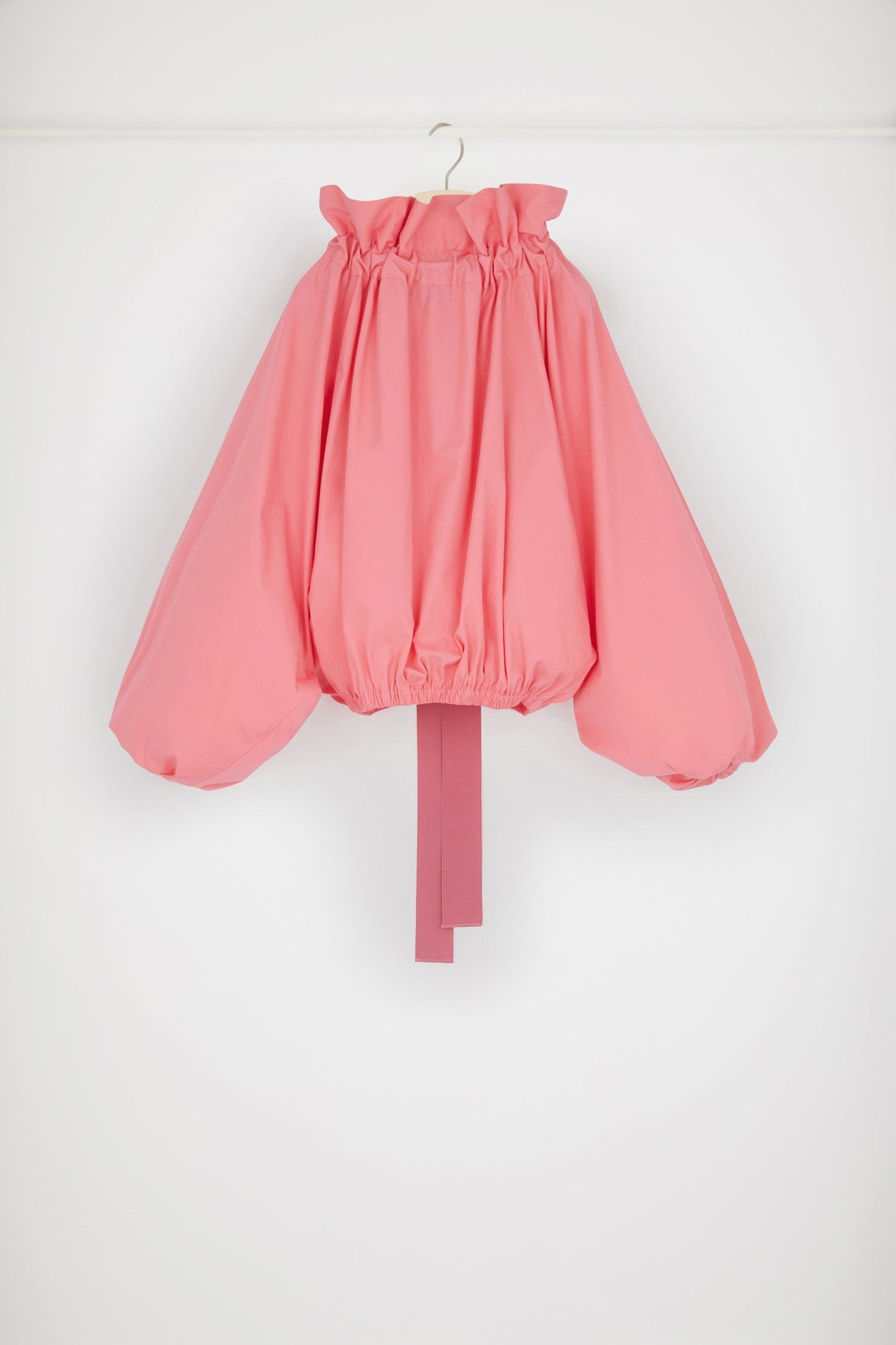 Drawstring Puff Sleeve Top