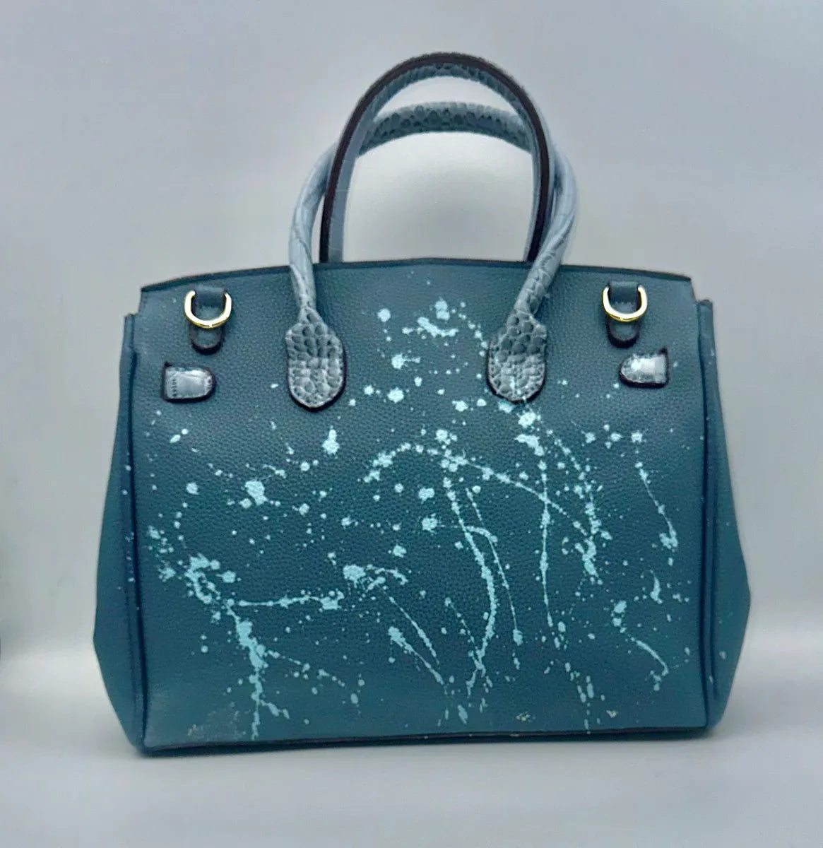 Fashionable Graffiti Leather Handbag