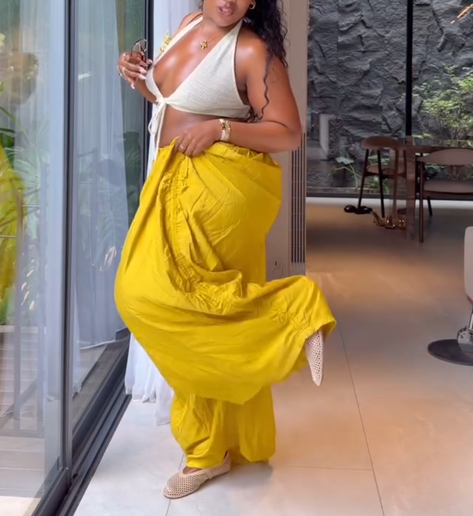 Extra Loose-Fitting Wide-Leg Pants With Pockets