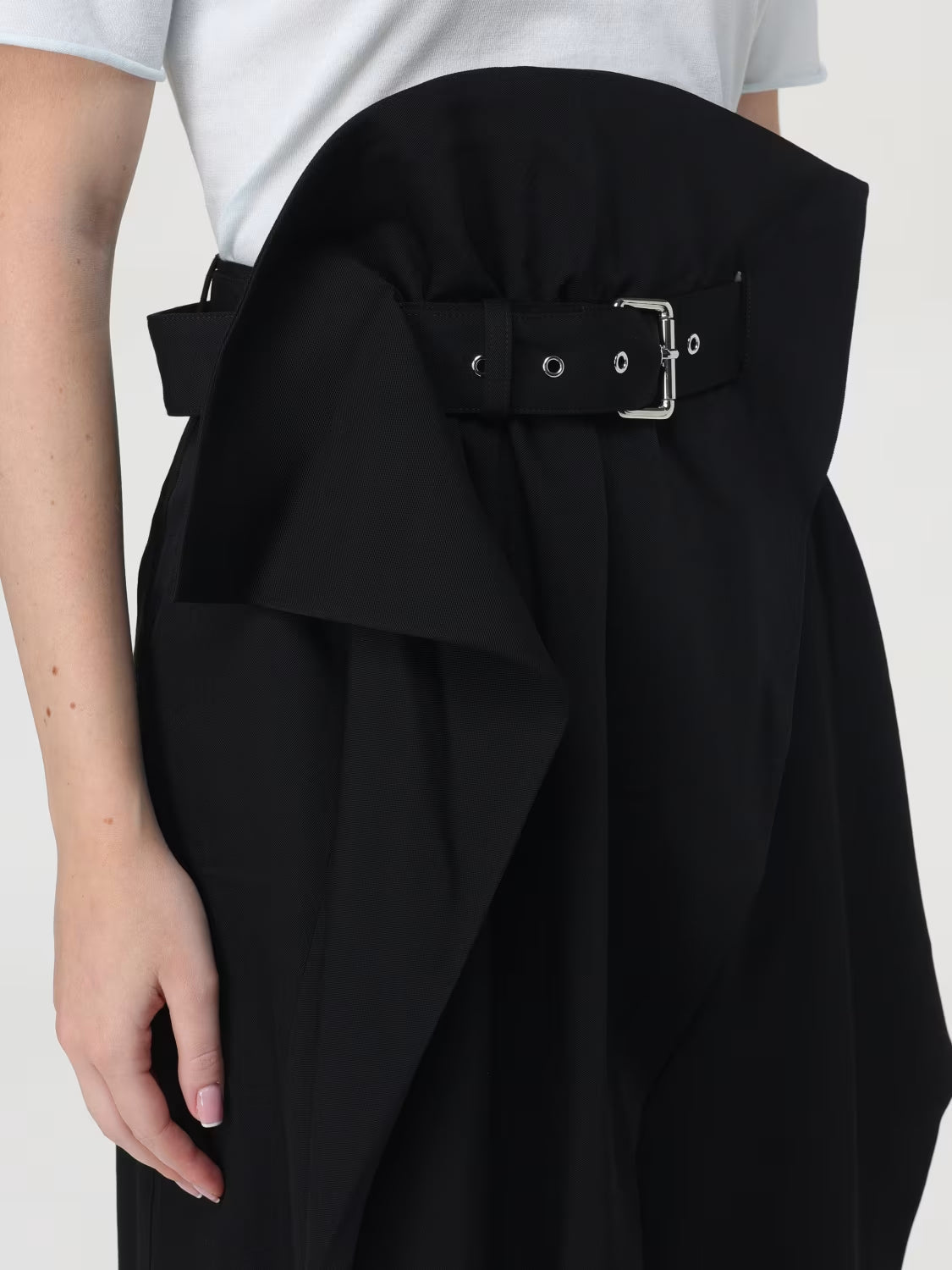 Exaggerated Irregular Wide-Leg Pants