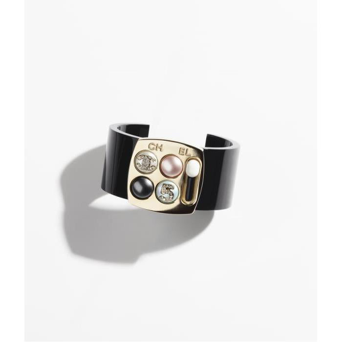 Rhinestone Imitation Pearl Metal Bracelet