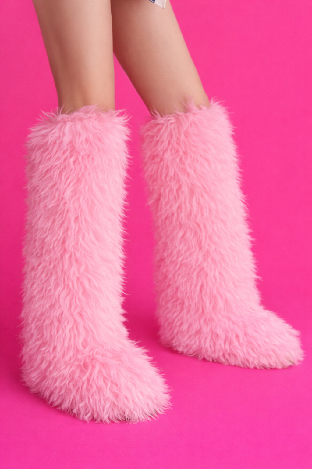 (✔️Free shipping)Fluff Doll Knee-High Boots