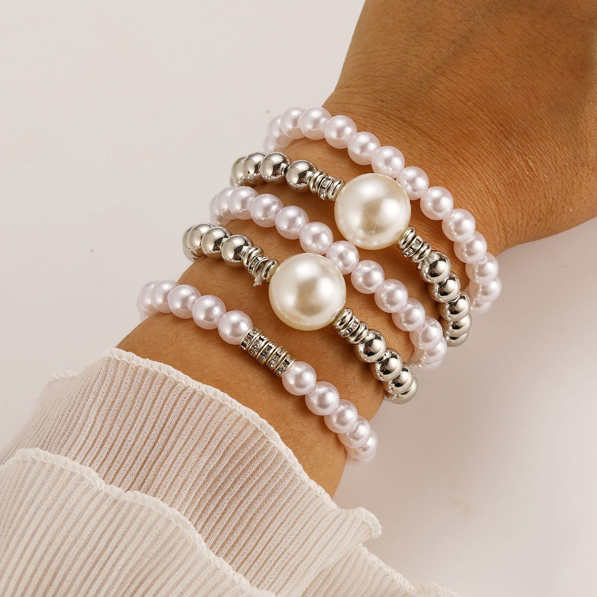 Chill Pearl Overlapping Bracelets