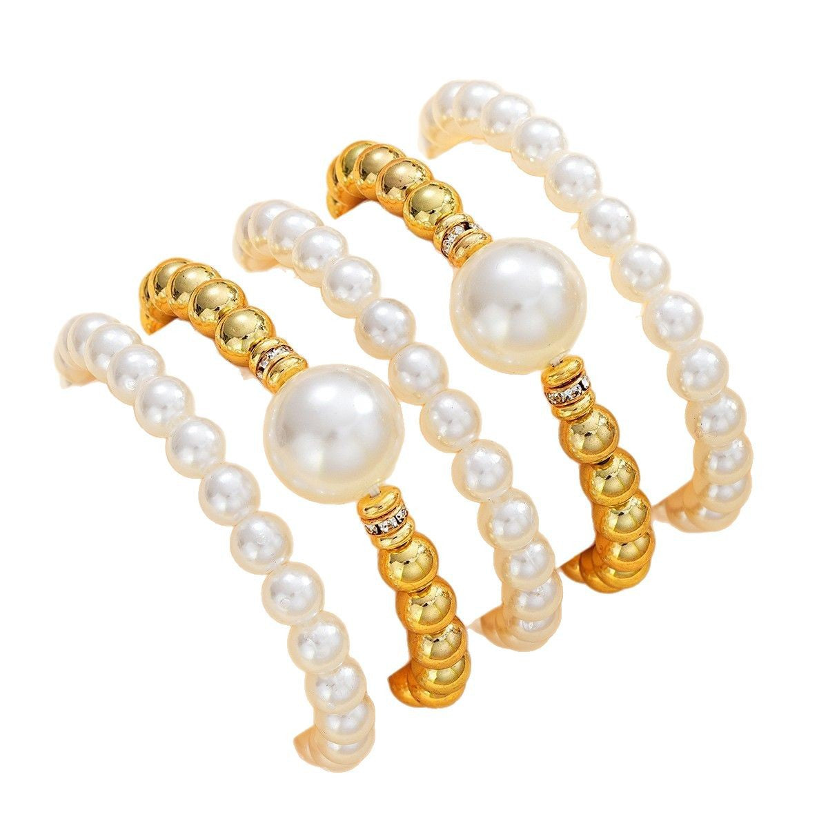 Chill Pearl Overlapping Bracelets