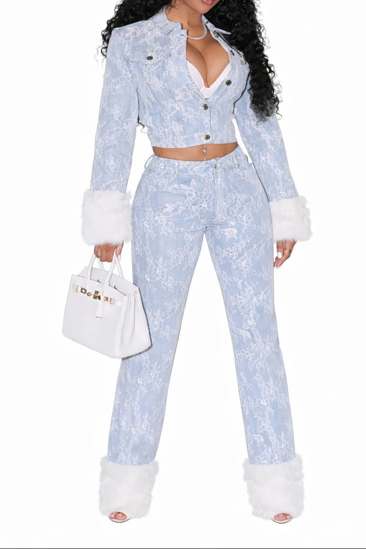Frosted Denim Set