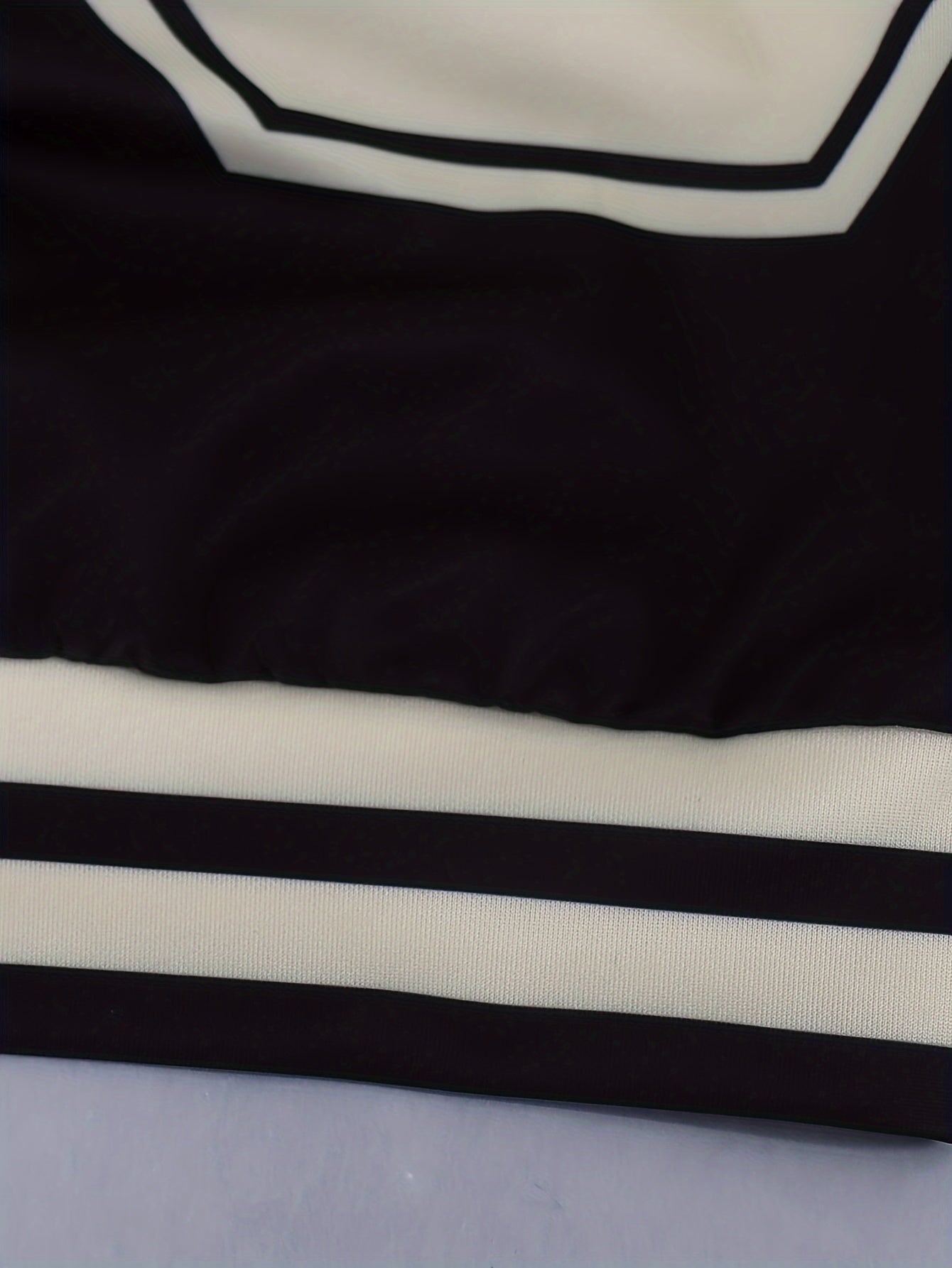 Fashionable V-Neck Black And White Letter Print Dress