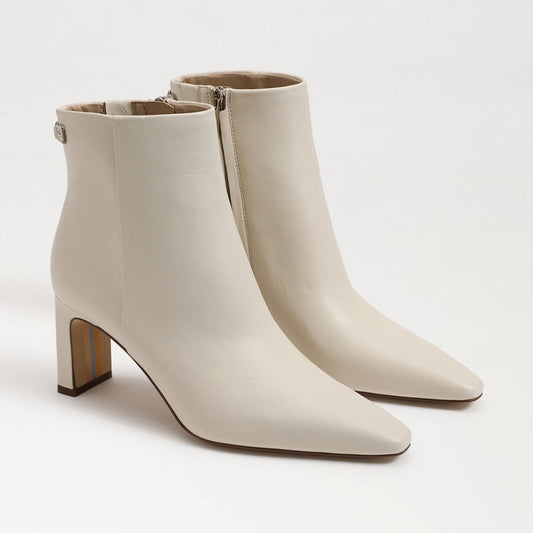 Ivory Leather Boots