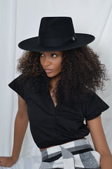 Retro Classic Round-Brimmed Hat