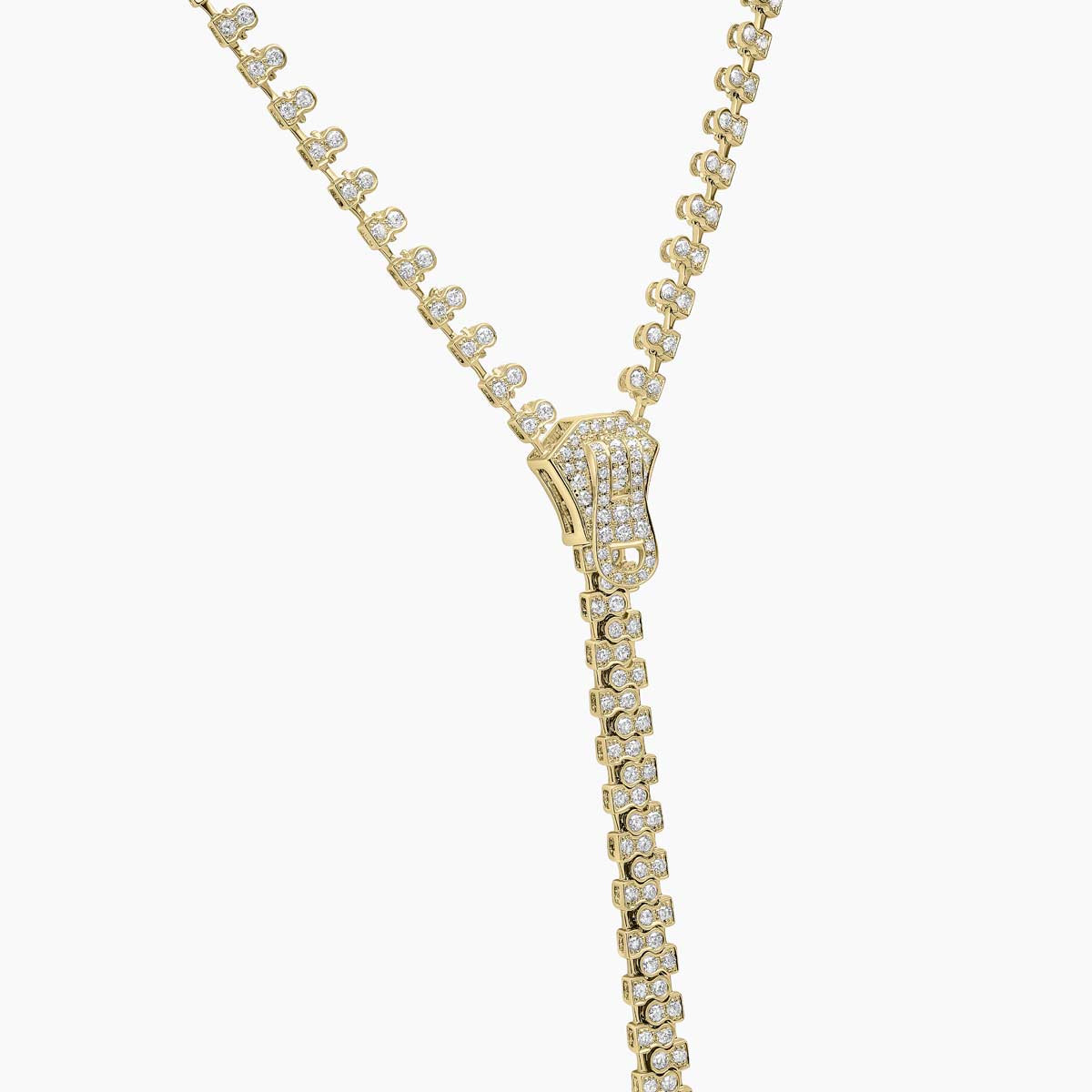South Sea Pearl And Diamond Zip Necklace