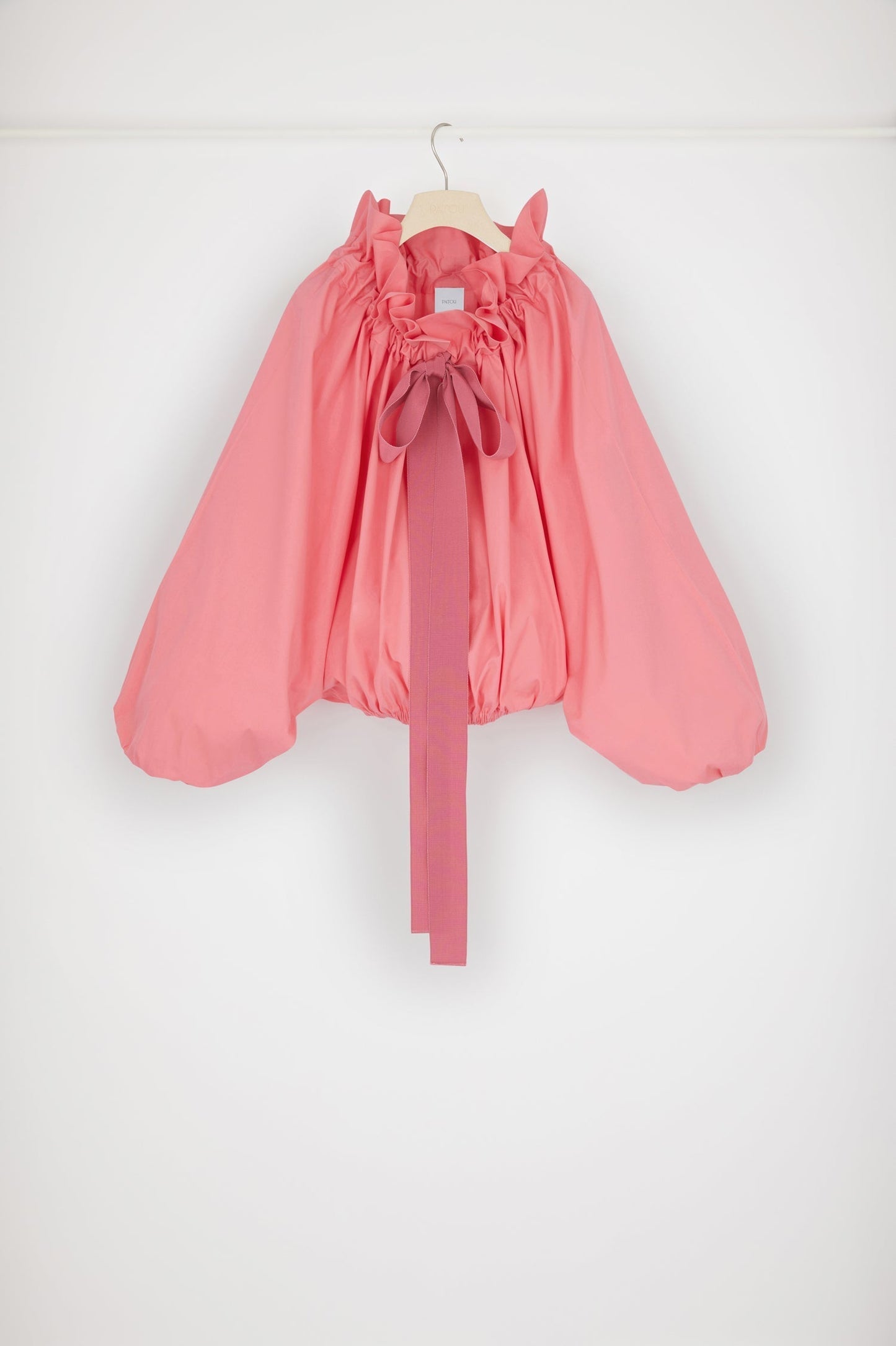 Drawstring Puff Sleeve Top