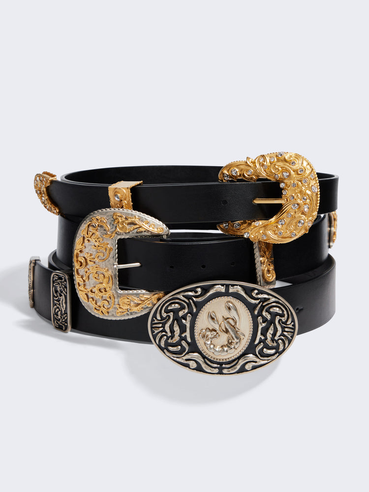 Engraved Western Belt