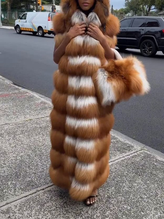Long Fox Fur Vest