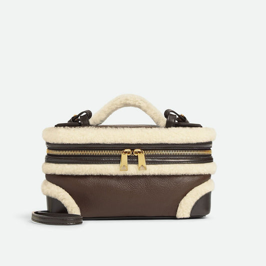 Leather Crossbody Vanity Case Bag