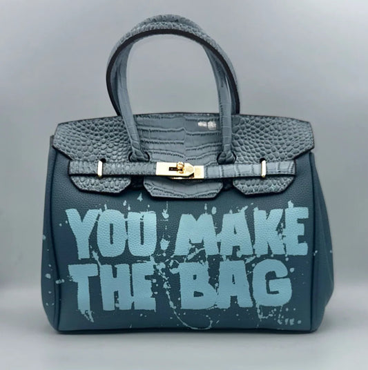 Fashionable Graffiti Leather Handbag