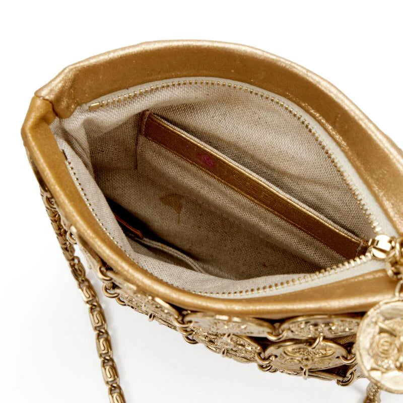 Metier D’Art Gold Medallion Chain Bag