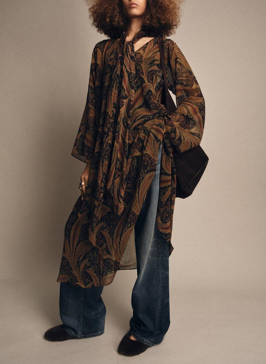 PAISLEY SCARF DRESS