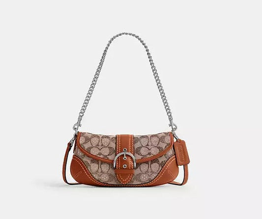 Soho Bag 25 In Crystal Signature Jacquard