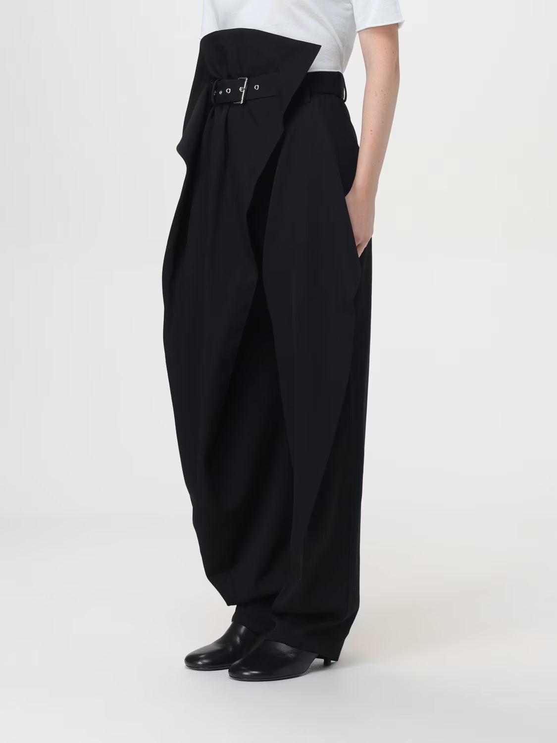 Exaggerated Irregular Wide-Leg Pants