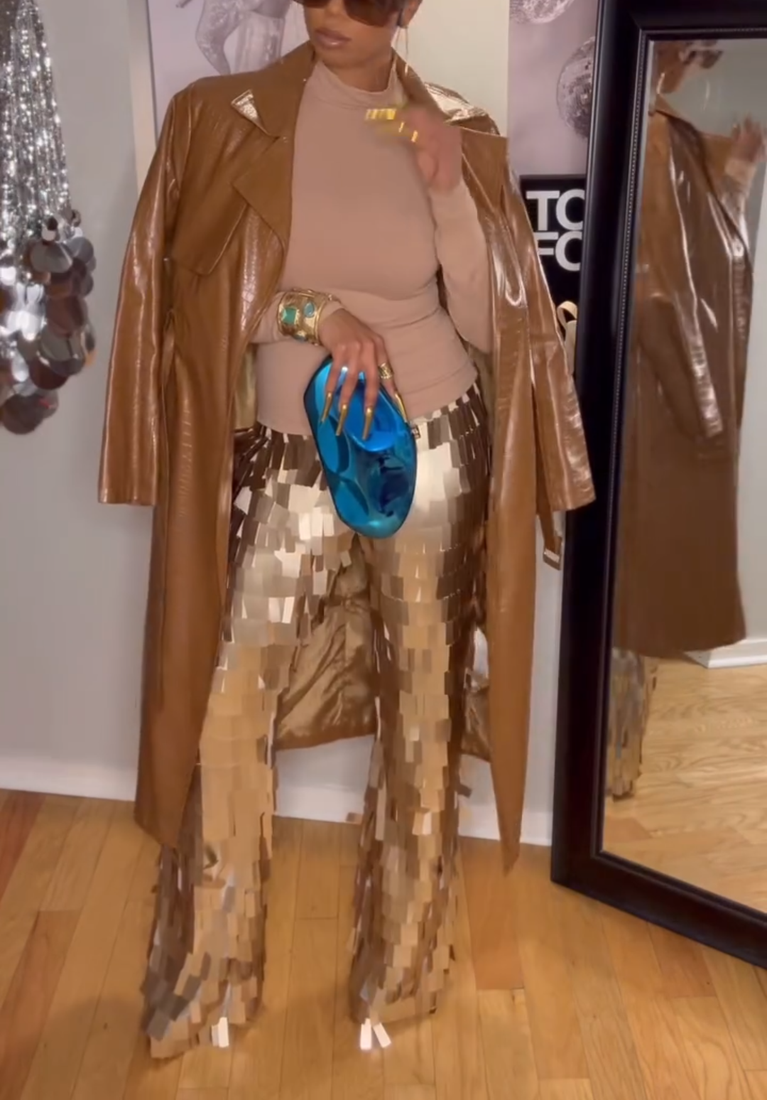 Valentina Gold Trouser