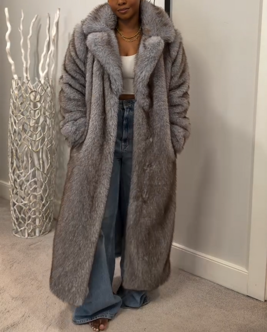 Faux Fur Maxi Coat