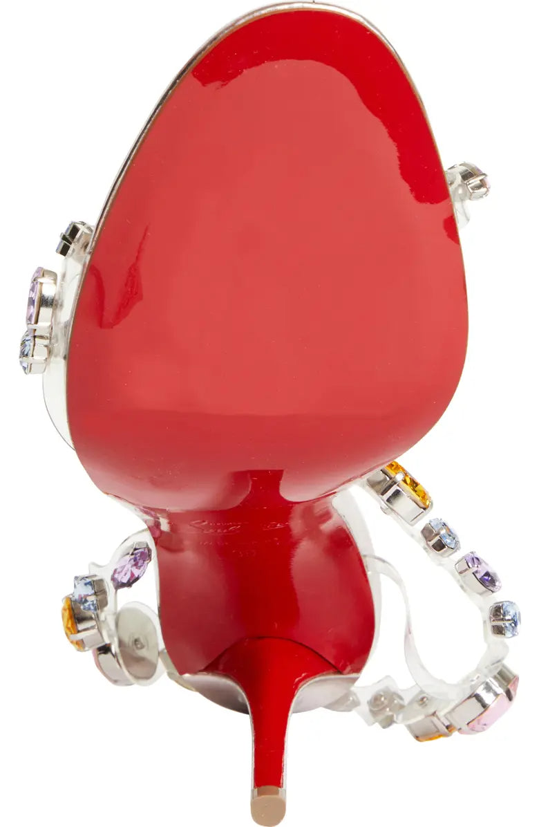 Crystal Embellished Transparent Slingback Sandal