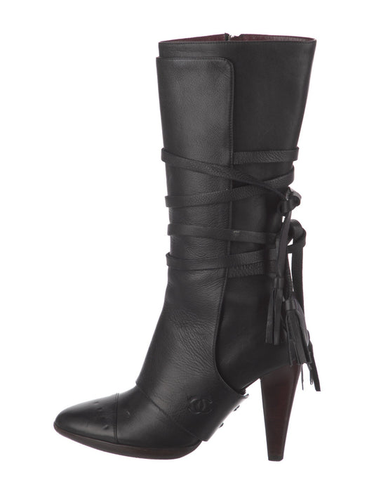 Vintage Interlocking Double-C Boots