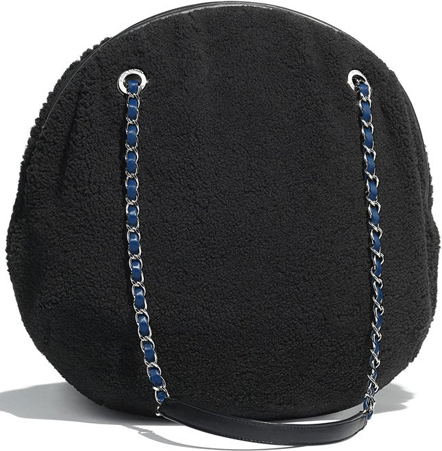Shearling Round Bag