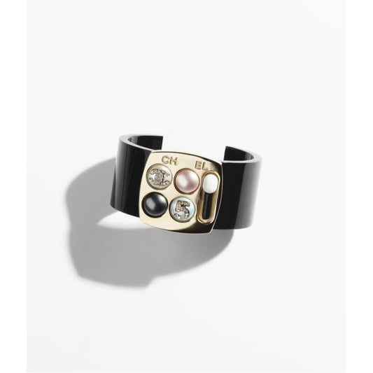 Rhinestone Imitation Pearl Metal Bracelet