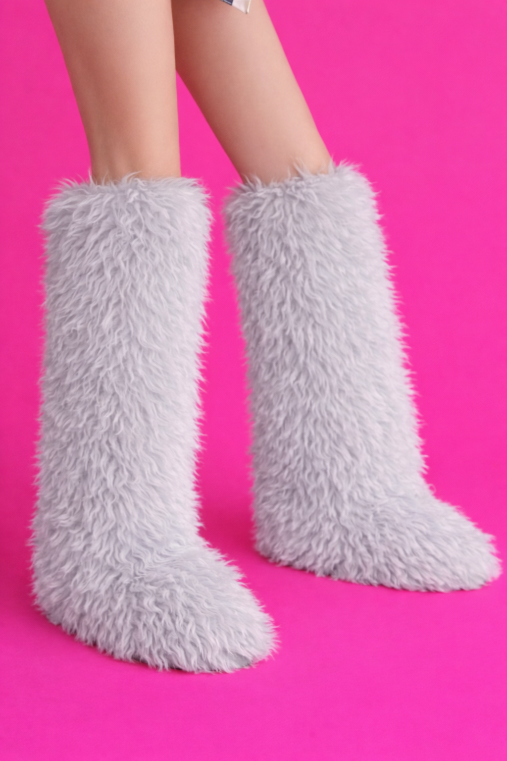 （✔️Free shipping）Fluff Doll Knee-High Boots