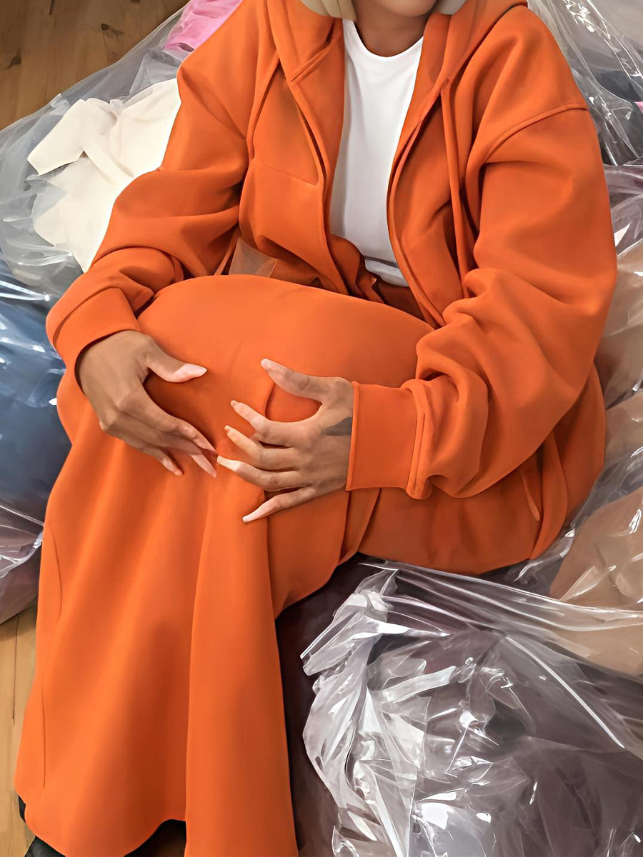 Cargo Hoodie and Cargo Skirt Set