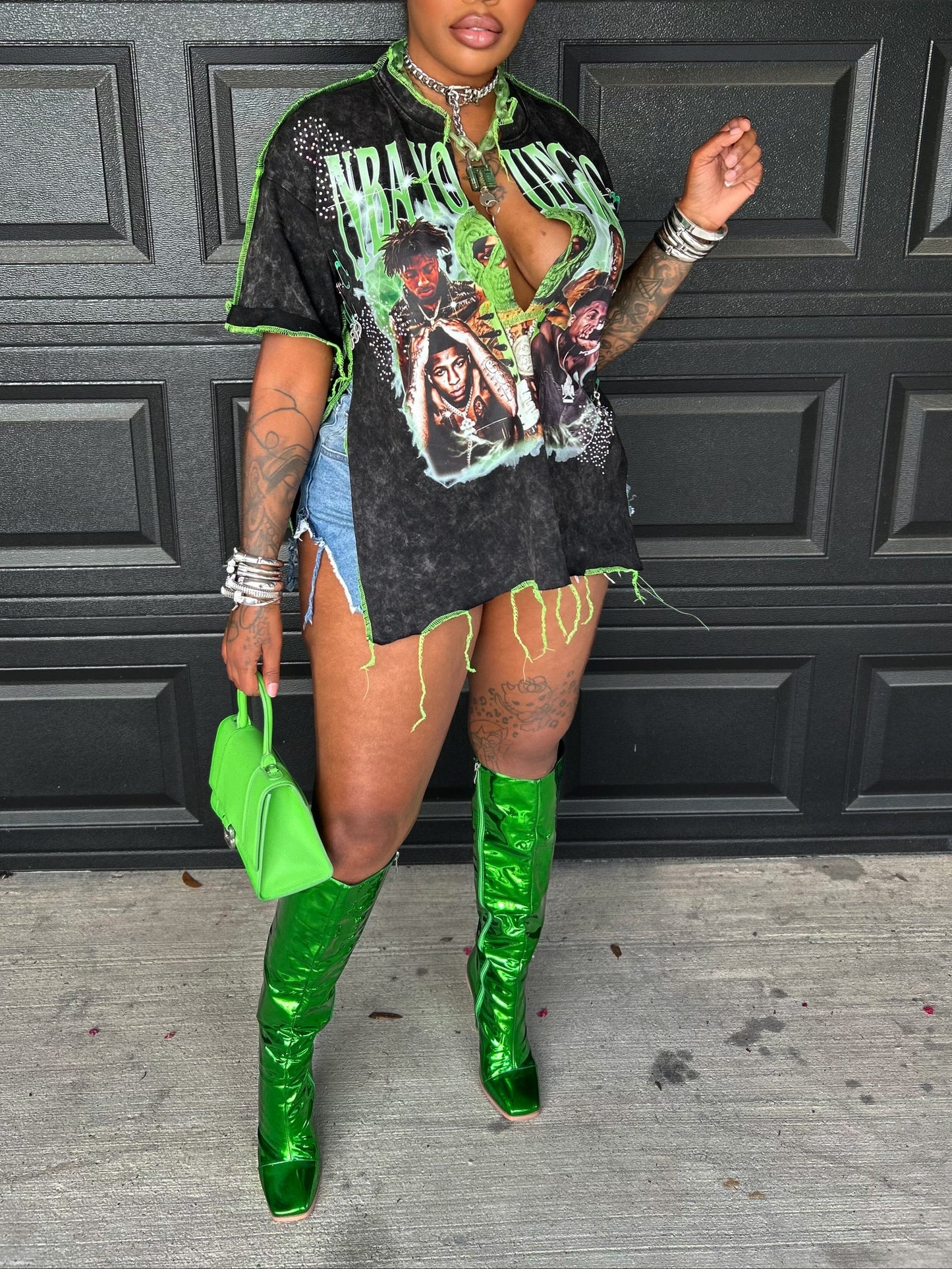 Slime Oversized Top
