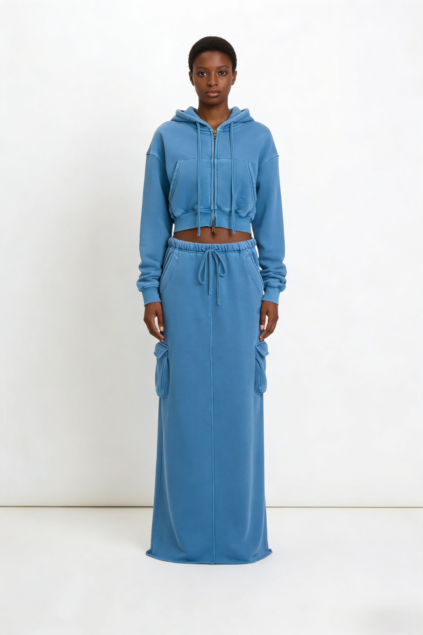 Cargo Hoodie and Cargo Skirt Set