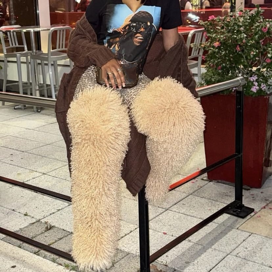 Fancy Warm Faux Fur Boots