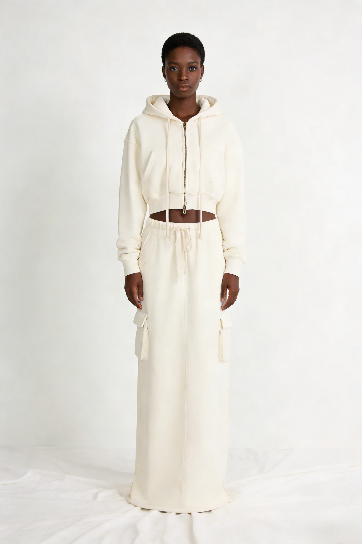 Cargo Hoodie and Cargo Skirt Set