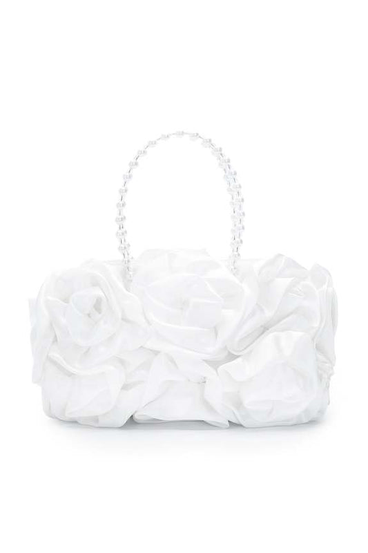 Flower Pearls Handle Bag