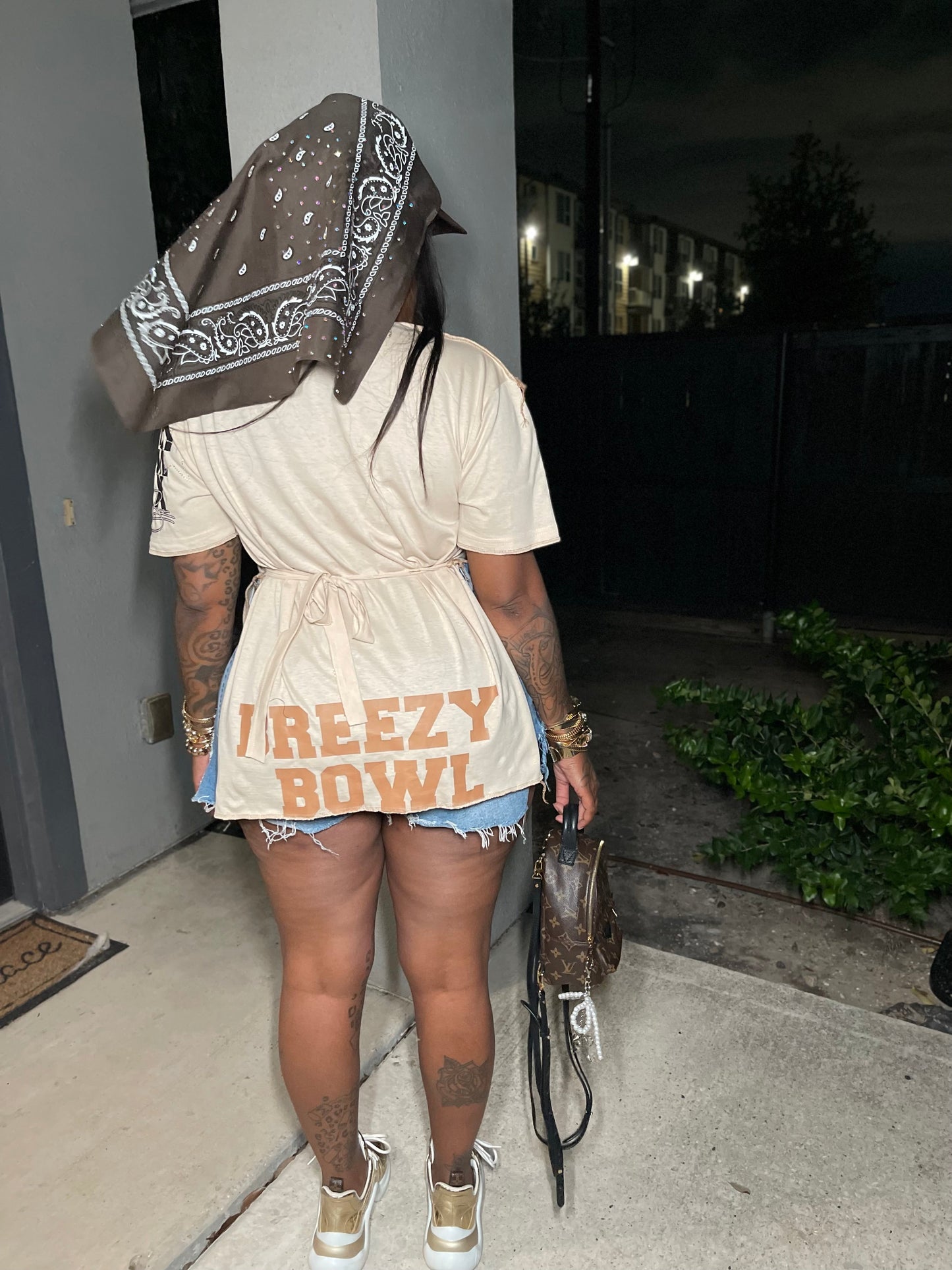 Personalized Brown Turban Hat