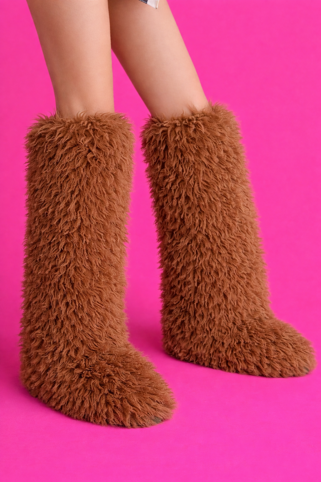 （✔️Free shipping）Fluff Doll Knee-High Boots
