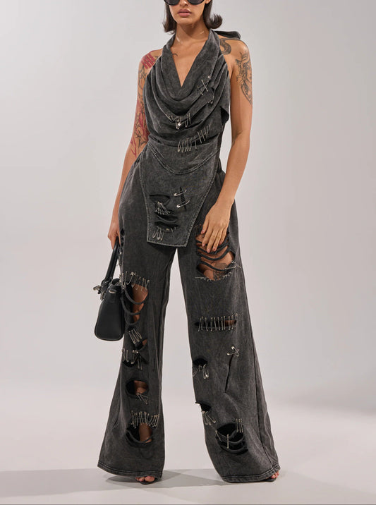 （✔️Free shipping）Wide leg jogger set