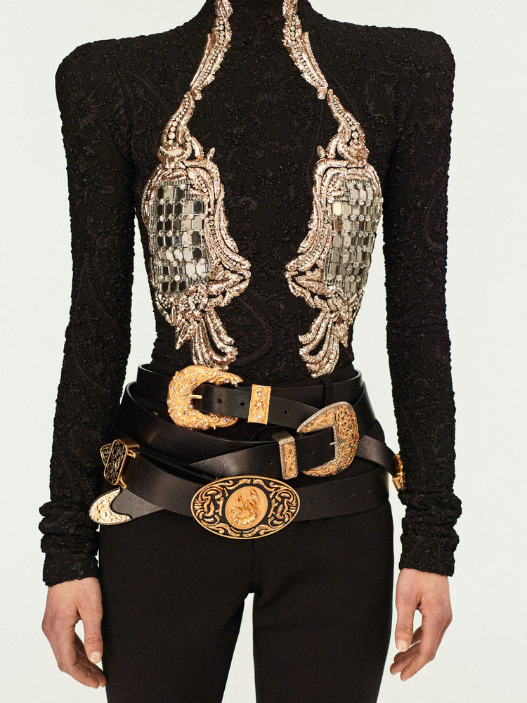 Rhinestones Western Belt