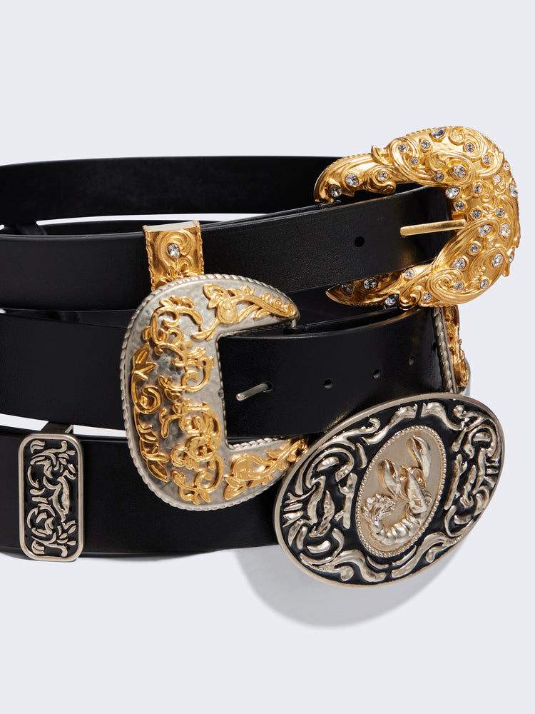 Engraved Western Belt